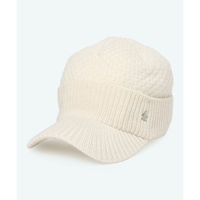 マンシングウェア MUNSINGWEAR 毛混庇付きニットキャップ｜詳細画像