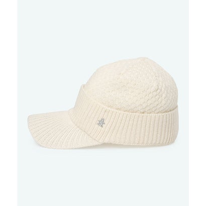 マンシングウェア MUNSINGWEAR 毛混庇付きニットキャップ｜詳細画像