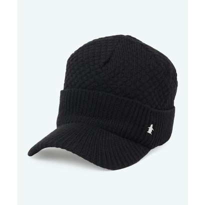 マンシングウェア MUNSINGWEAR 毛混庇付きニットキャップ｜詳細画像