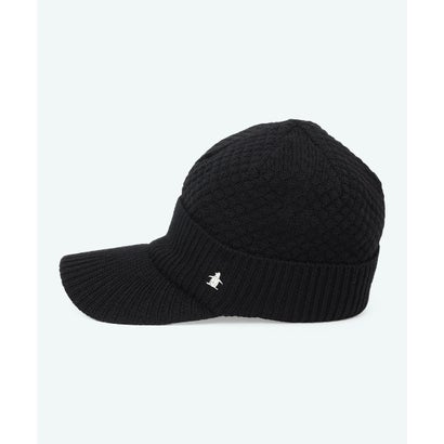 マンシングウェア MUNSINGWEAR 毛混庇付きニットキャップ｜詳細画像