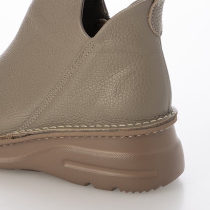 柔らかレザー 楽ちん4E軽量ショートブーツ （ミラノSグレー）｜詳細画像