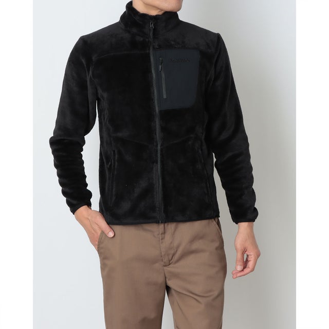 メンズ トレッキング フリースジャケット Trans Fleece Jacket FW26MFL041 （BLACK）