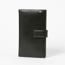 イタリア製レザー 30枚カード収納長財布（大容量カードケース） （グリーン）