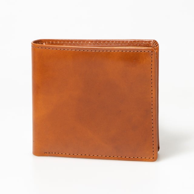 皮革キャピタルレザー 二つ折り財布 （キャメル）