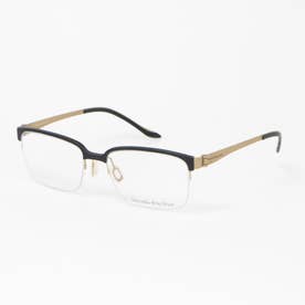 メガネ 眼鏡 アイウェア レディース メンズ （ブラック/ゴールド）