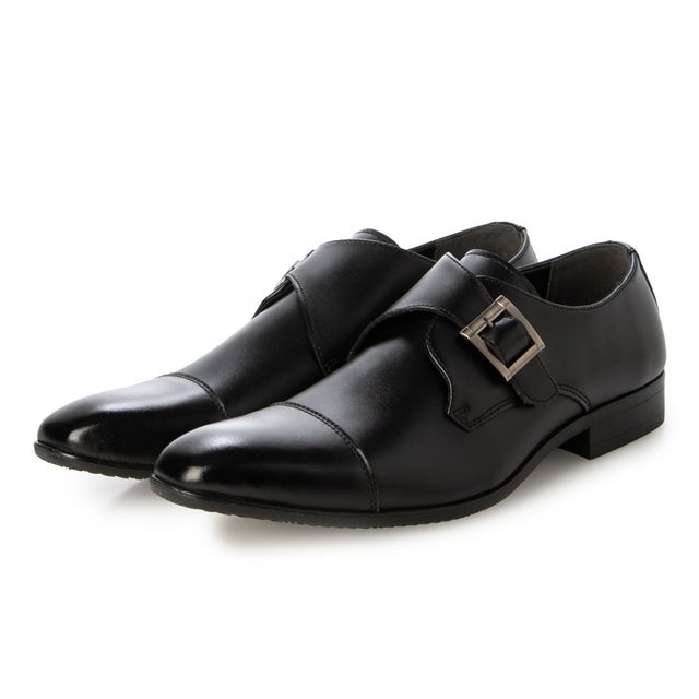 メンズ本革ビジネスシューズお買い得 （BLK）