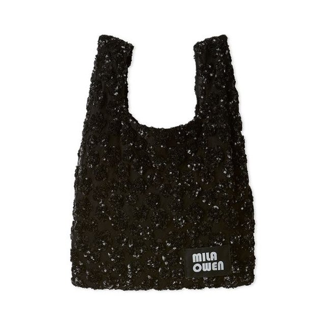 スパンコールトートバッグ （BLK）