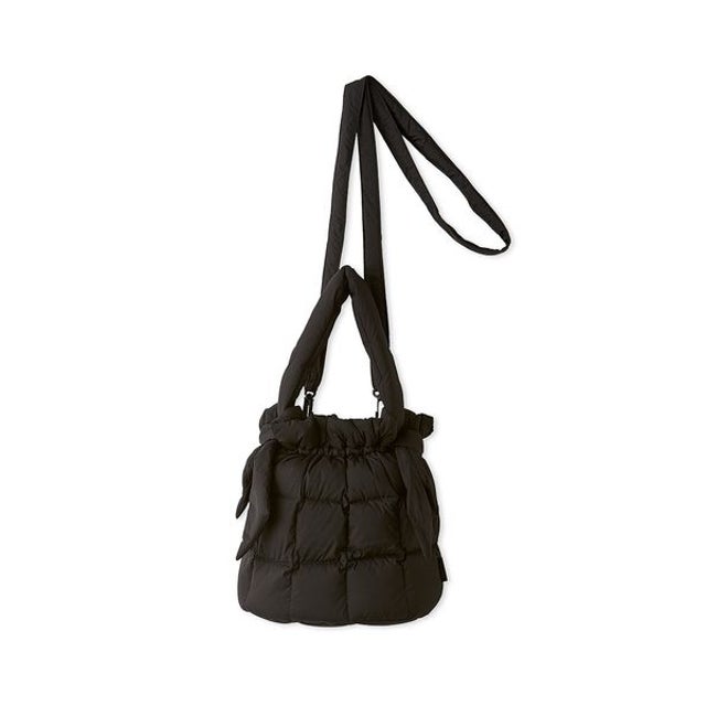 【TAION】リボンキルティングバッグ （BLK）