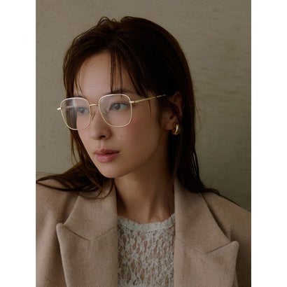 メタルスクエアスリムフレームダテメガネ （SLV）｜詳細画像