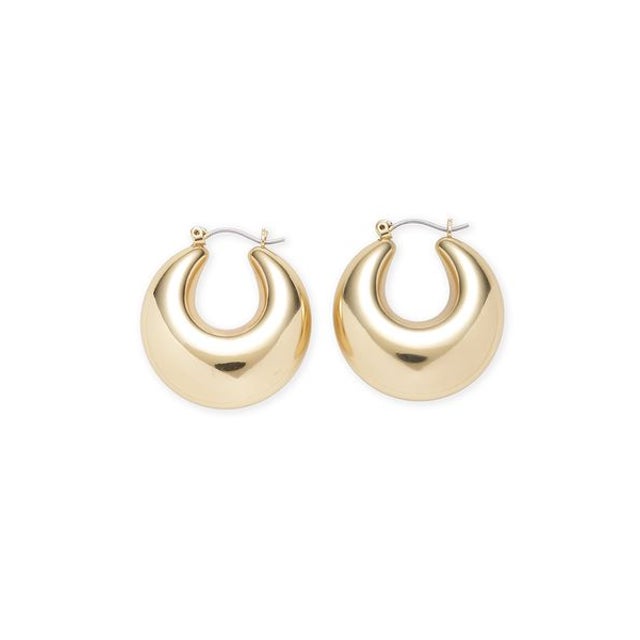 メタルボリュームフープピアス （GLD）