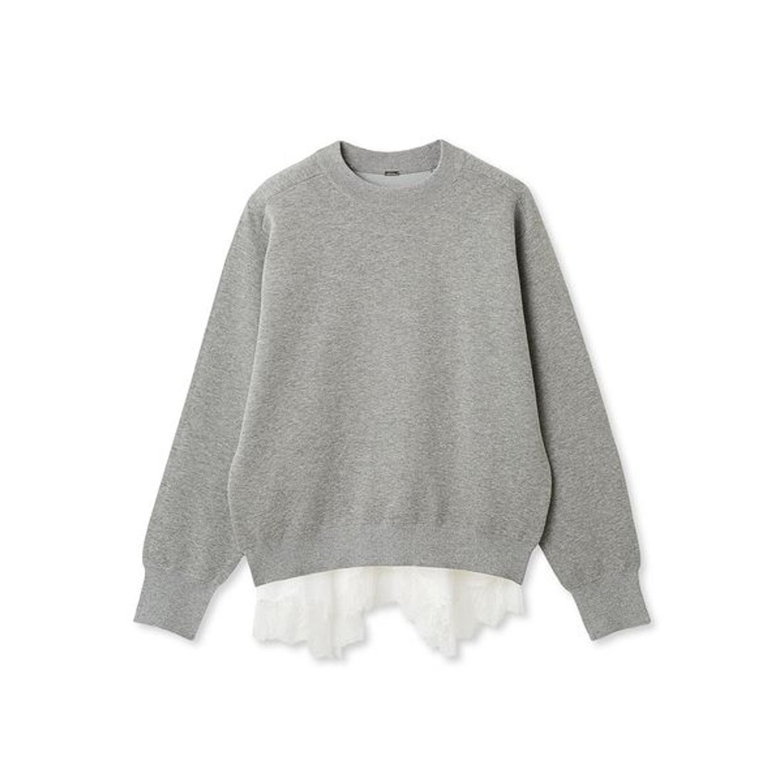 ミラ オーウェン Mila Owen レースヘムレイヤードニット （LBLU 