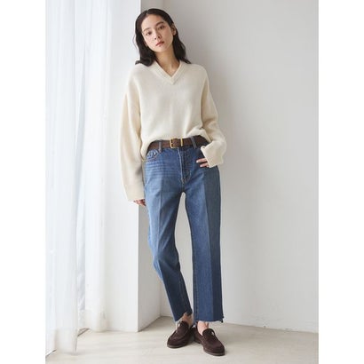 裾段差テーパードデニムパンツ （IND）｜詳細画像