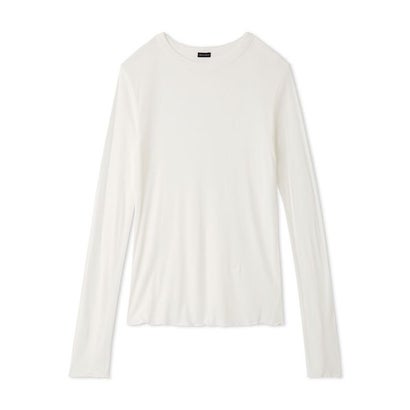 シルクブレンドシアーロングTシャツ （BUR）｜詳細画像