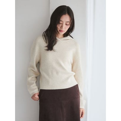 カシミヤ混フーディニットプルオーバー （CML）｜詳細画像