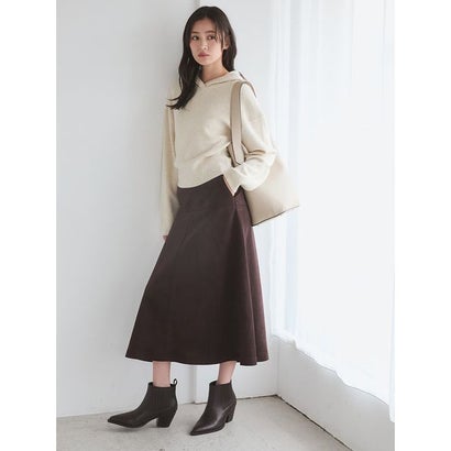 カシミヤ混フーディニットプルオーバー （GRY）｜詳細画像