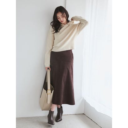 カシミヤ混フーディニットプルオーバー （GRY）｜詳細画像