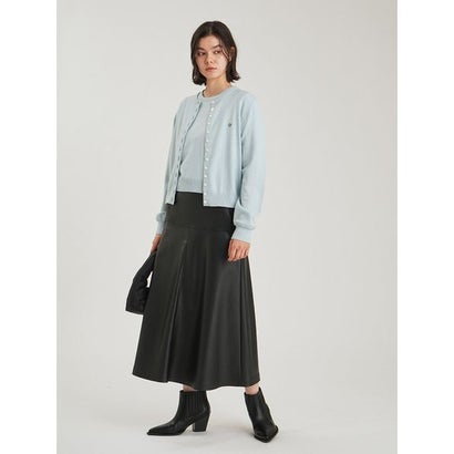カシミヤ混クロップドニットプルオーバー （GRY）｜詳細画像