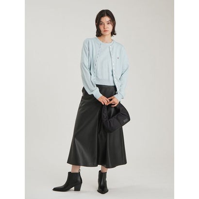 カシミヤ混クロップドニットプルオーバー （GRY）｜詳細画像