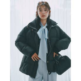 2WAYファーカラードロストダウンコート （BLK）