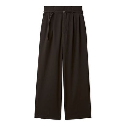 細ベルト付き2タックワイドパンツ （DBRW）｜詳細画像