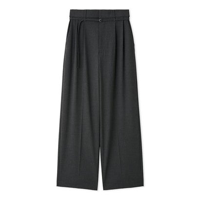 細ベルト付き2タックワイドパンツ （DBRW）｜詳細画像