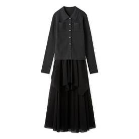 ポロニット×シアースカートSET UP （GRY）