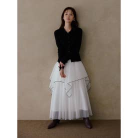 ポロニット×シアースカートSET UP （BLK）