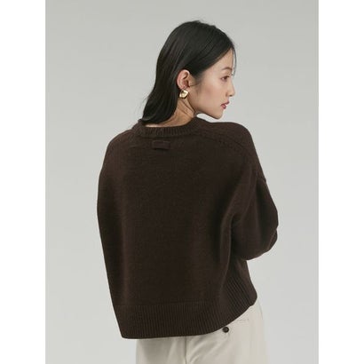 ウールカシミヤVネックニット （GRY）｜詳細画像