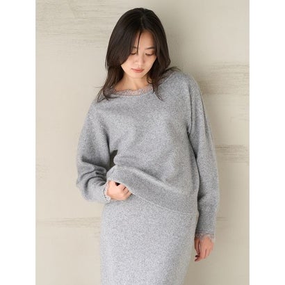 ミラ オーウェン Mila Owen レースニットセットアップ （GRY）｜詳細画像