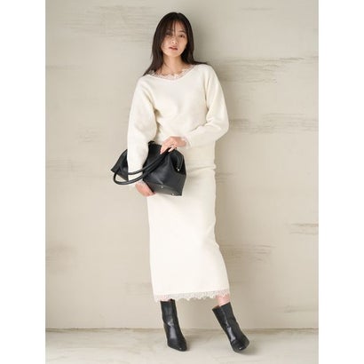 ミラ オーウェン Mila Owen レースニットセットアップ （GRY）｜詳細画像