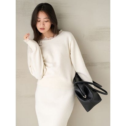ミラ オーウェン Mila Owen レースニットセットアップ （GRY）｜詳細画像
