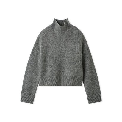 ウールカシミヤタートルネックニット （GRY）｜詳細画像