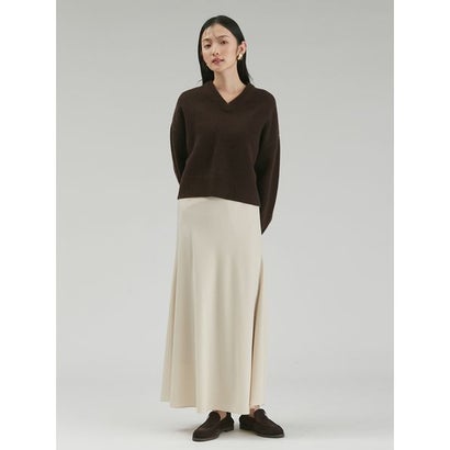 ウールカシミヤVネックニット （GRY）｜詳細画像