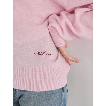 wool100％クルーネックベーシックニット （GRY）｜詳細画像