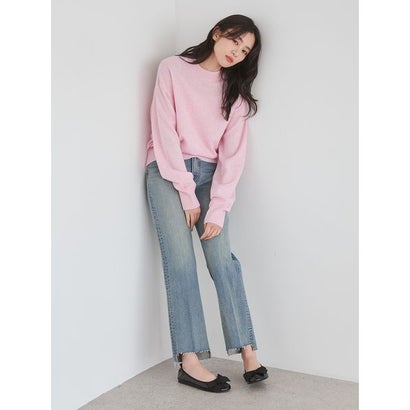 wool100％クルーネックベーシックニット （BEG）｜詳細画像