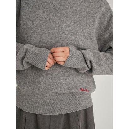 wool100％クルーネックベーシックニット （BEG）｜詳細画像