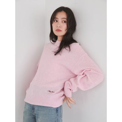 wool100％クルーネックベーシックニット （BEG）｜詳細画像