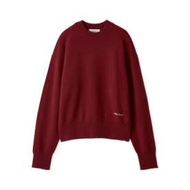wool100％クルーネックベーシックニット （BRD）