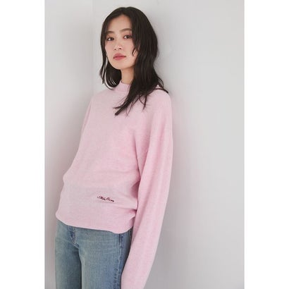 wool100％クルーネックベーシックニット （PNK）｜詳細画像
