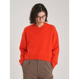 ロイヤルカシミア100％Vネックプルオーバー （RED）