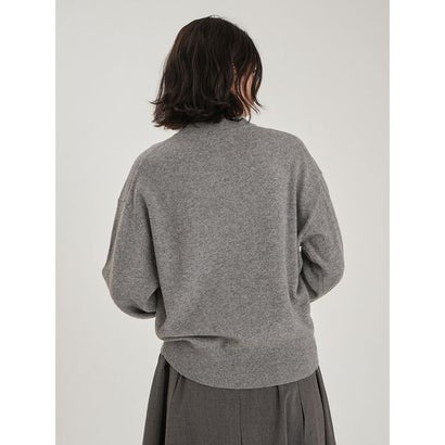 wool100％クルーネックベーシックニット （BEG）｜詳細画像