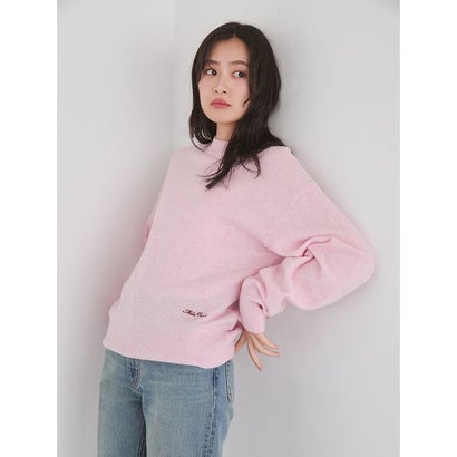 wool100％クルーネックベーシックニット （BEG）｜詳細画像