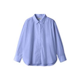 パール釦ベーシックシャツ （BLU）