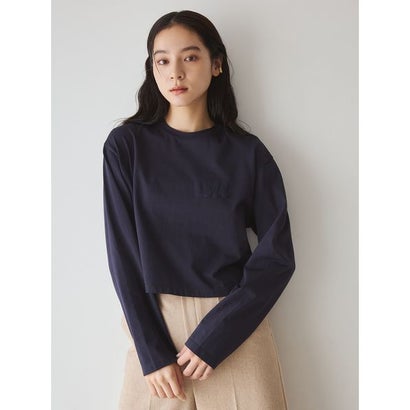 Mロゴ刺繍ロングスリーブTシャツ （NVY）｜詳細画像