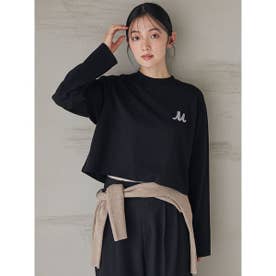 Mロゴ刺繍ロングスリーブTシャツ （BLK）