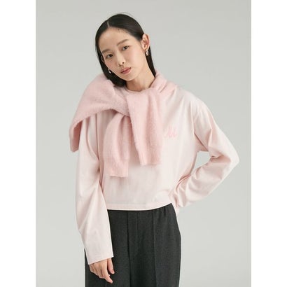 Mロゴ刺繍ロングスリーブTシャツ （GRY）｜詳細画像