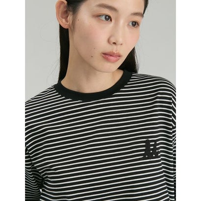 Mロゴ刺繍ロングスリーブTシャツ （BORDER）｜詳細画像