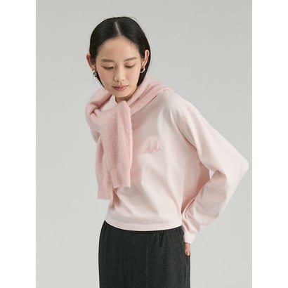 Mロゴ刺繍ロングスリーブTシャツ （BORDER）｜詳細画像