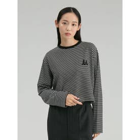 Mロゴ刺繍ロングスリーブTシャツ （BORDER）