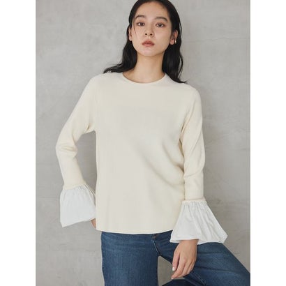 袖口ディティールデザインニット （IVR）｜詳細画像